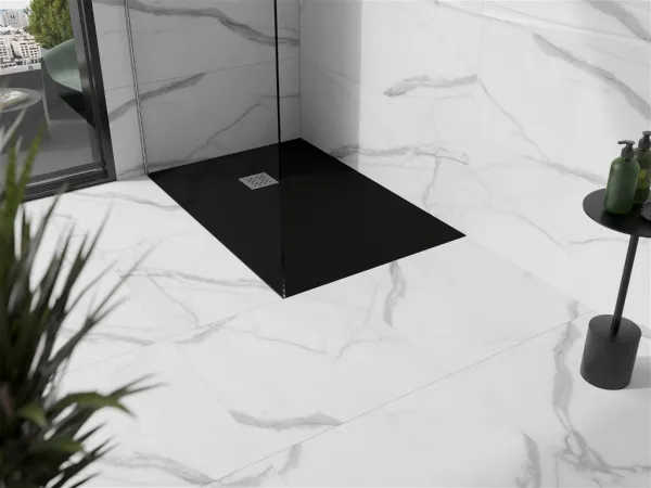 MEXEN - Stone+ sprchová vanička obdĺžniková 140x80, čierna 44708014
