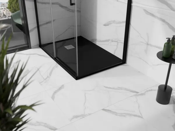 MEXEN - Stone+ sprchová vanička obdĺžniková 100x90, čierna 44709010