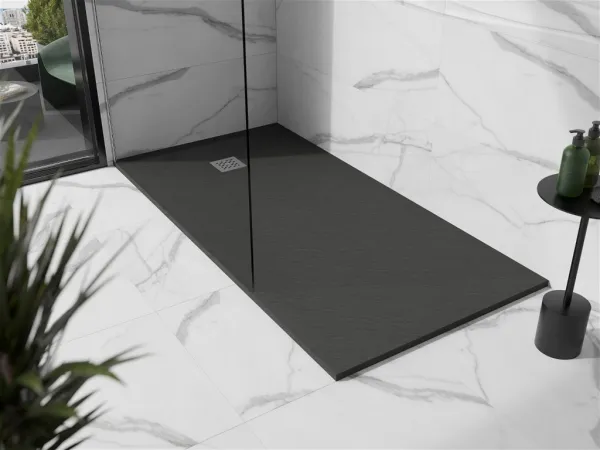 MEXEN - Stone+ sprchová vanička obdĺžniková 180x100, antracit 44711018