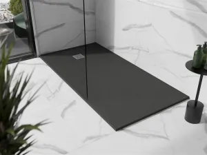 MEXEN - Stone+ sprchová vanička obdĺžniková 180x100, antracit 44711018