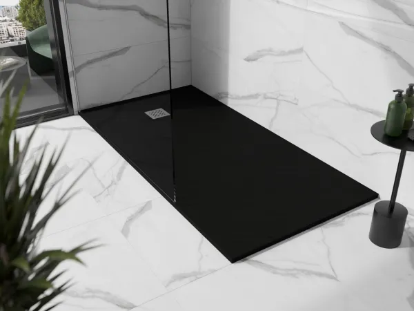 MEXEN - Stone+ sprchová vanička obdĺžniková 180x100, čierna 44701018