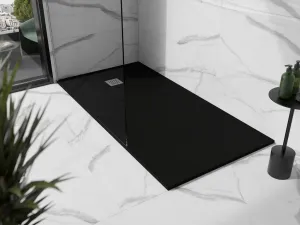 MEXEN - Stone+ sprchová vanička obdĺžniková 180x100, čierna 44701018