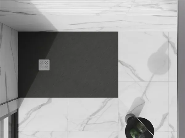 MEXEN - Stone+ sprchová vanička obdĺžniková 130x80, antracit 44718013