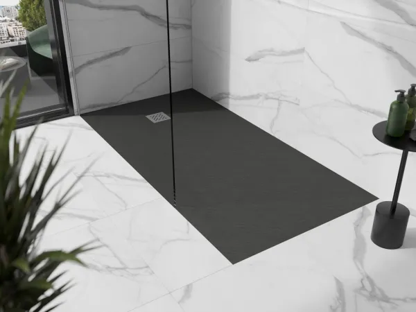 MEXEN - Stone+ sprchová vanička obdĺžniková 180x100, antracit 44711018