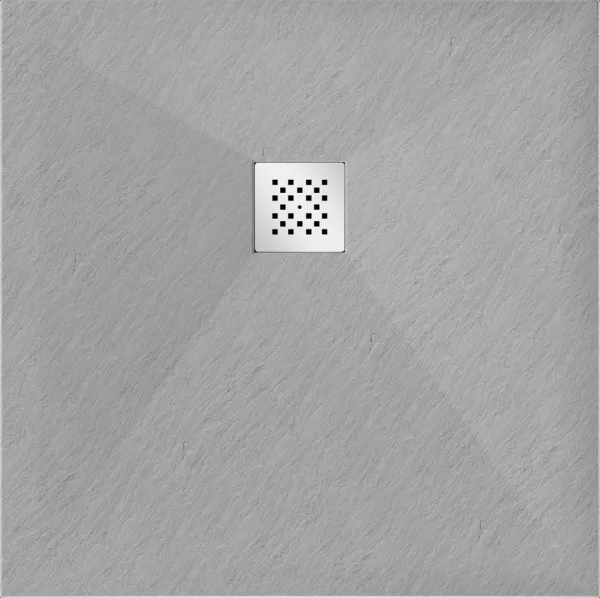 MEXEN - Stone+ Sprchová vanička štvorcová 100x100, šedý-betón 44611010