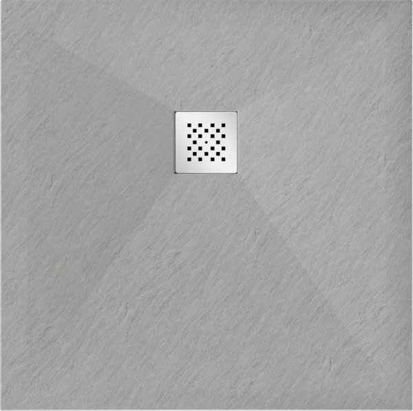 MEXEN - Stone+ Sprchová vanička štvorcová 70x70, šedý-betón 44617070