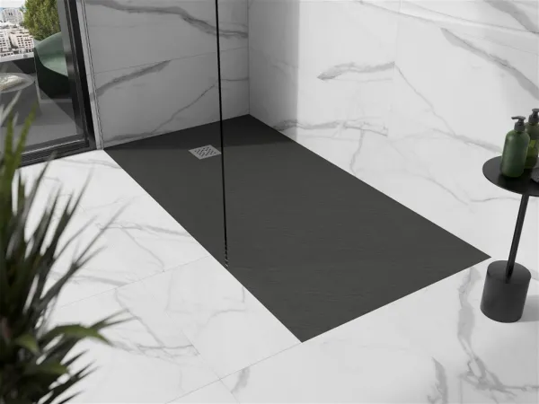 MEXEN - Stone+ sprchová vanička obdĺžniková 160x80, antracit 44718016