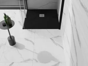 MEXEN - Stone+ Sprchová vanička štvorcová 80x80, čierna 44708080