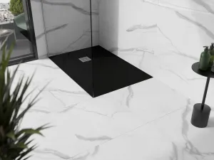 MEXEN - Stone+ sprchová vanička obdĺžniková 120x100, čierna 44701012
