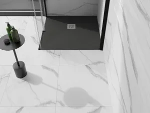 MEXEN - Stone+ Sprchová vanička štvorcová 90x90, antracit 44719090