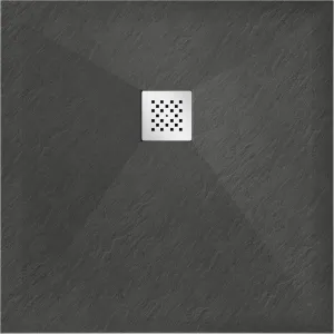 MEXEN - Stone+ Sprchová vanička štvorcová 90x90, antracit 44719090