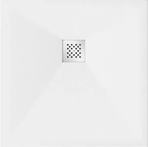 MEXEN - Stone+ Sprchová vanička štvorcová 100x100, biela 44101010