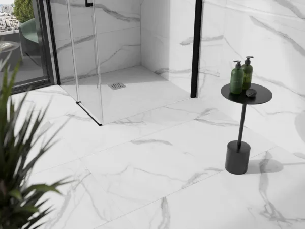 MEXEN - Stone+ Sprchová vanička štvorcová 90x90, biela 44109090