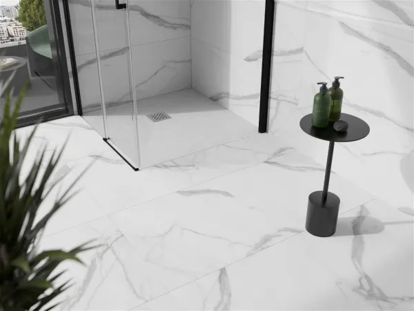 MEXEN - Stone+ Sprchová vanička štvorcová 80x80, biela 44108080