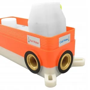 REA - Podomietková vaňová batéria LUNGO Copper + BOX REA-B7996