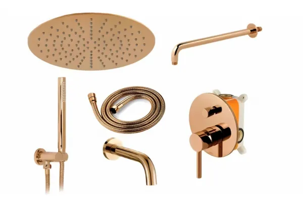 REA - Podomietková kúpeľňová sada LUNGO Copper + BOX REA-P7998