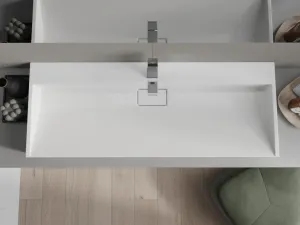 MEXEN - Ava umývadlo na dosku liaty mramor 1/O 120 x 46, biela 23011201