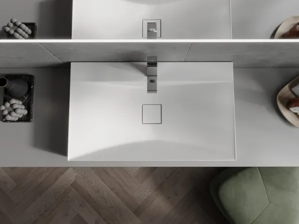 MEXEN - Poli umývadlo na dosku liaty mramor 80 x 48, biela 23028001