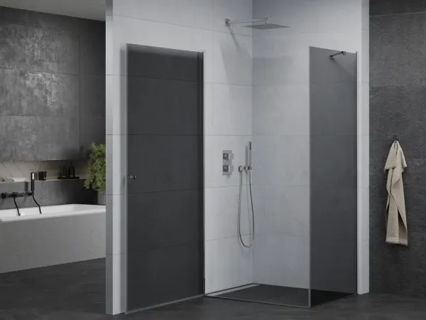 MEXEN/S - Pretória sprchovací kút 100x90, grafit, chróm 852-100-090-01-40