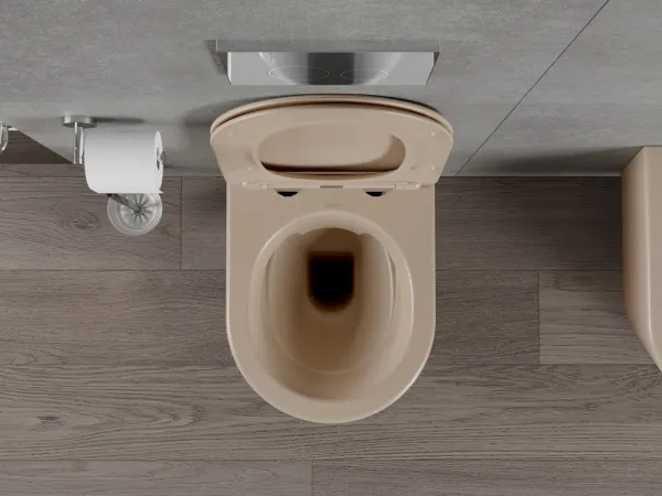 MEXEN - Lena Závesná WC misa vrátane sedátka s slow-slim, duroplast, cappuccino mat 30724064