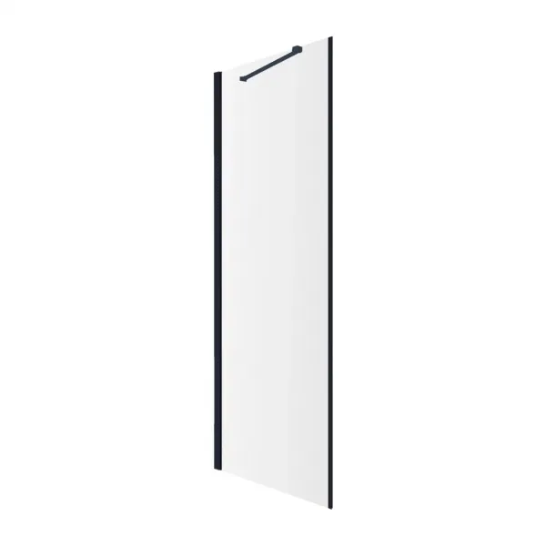 OMNIRES - MANHATTAN bočná stena, 80 cm čierna mat / transparent /BLMTR/ ADR80XBLTR