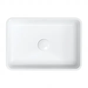 OMNIRES - PARMA M+ umývadlo na dosku, 50 x 35 cm biela lesk /BP/ PARMAUNBP