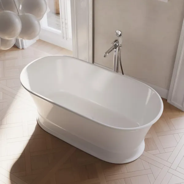 OMNIRES - CLASSICA M+ voľne stojaca vaňa, 160 x 79 cm biela lesk /BP/ CLASSICAWWBP