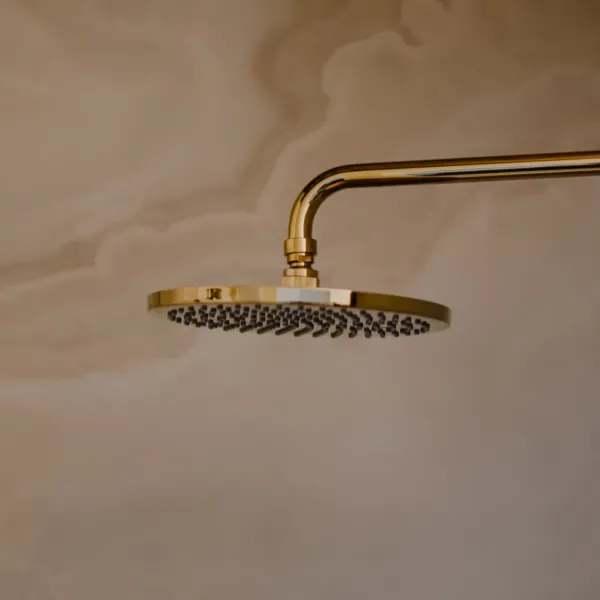 OMNIRES - SLIMLINE hlavová sprcha vrátane ramena, o25 cm zlatá /GL/ WGSET1GL