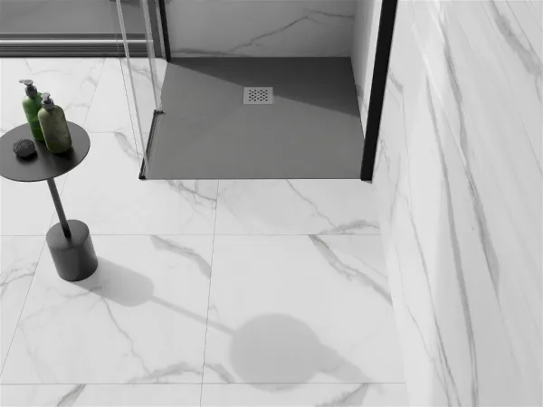 MEXEN - Stone+ Sprchová vanička štvorcová 90x90, šedý-betón 44619090