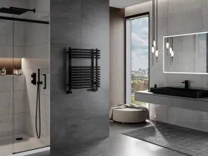 MEXEN - Apollo vykurovací rebrík/radiátor 660 x 550 mm, 384 W, čierna W117-0660-550-00-70