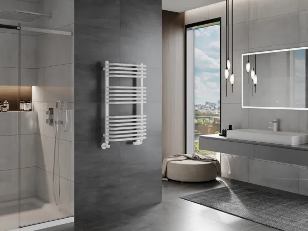 MEXEN - Apollo vykurovací rebrík/radiátor 860 x 450 mm, 422 W, biela W117-0860-450-00-20