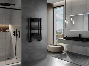 MEXEN - Apollo vykurovací rebrík / radiátor 860 x 450 mm, 422 W, čierna W117-0860-450-00-70