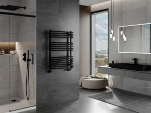 MEXEN - Apollo vykurovací rebrík / radiátor 860 x 550 mm, 479 W, čierna W117-0860-550-00-70