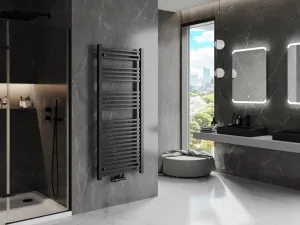 MEXEN - Plutón vykurovací rebrík/radiátor 1450 x 600 mm, 826 W, čierna W106-1450-600-00-70