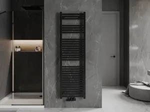 MEXEN - Plutón vykurovací rebrík/radiátor 1700 x 500 mm, 844 W, čierna W106-1700-500-00-70