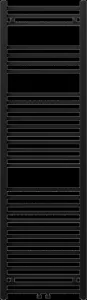 MEXEN - Plutón vykurovací rebrík/radiátor 1700 x 500 mm, 844 W, čierna W106-1700-500-00-70