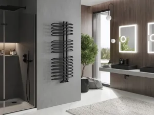 MEXEN - Ops vykurovací rebrík/radiátor 1300 x 550 mm, 694 W, čierna W122-1300-550-00-70