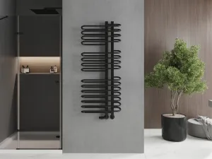 MEXEN - Ops vykurovací rebrík/radiátor 1300 x 550 mm, 694 W, čierna W122-1300-550-00-70