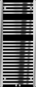 MEXEN - Plutón vykurovací rebrík/radiátor 1200 x 500 mm, 487 W, chróm W106-1200-500-00-01