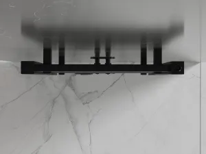 MEXEN - Plutón vykurovací rebrík/radiátor 1200 x 500 mm, 616 W, čierna W106-1200-500-00-70
