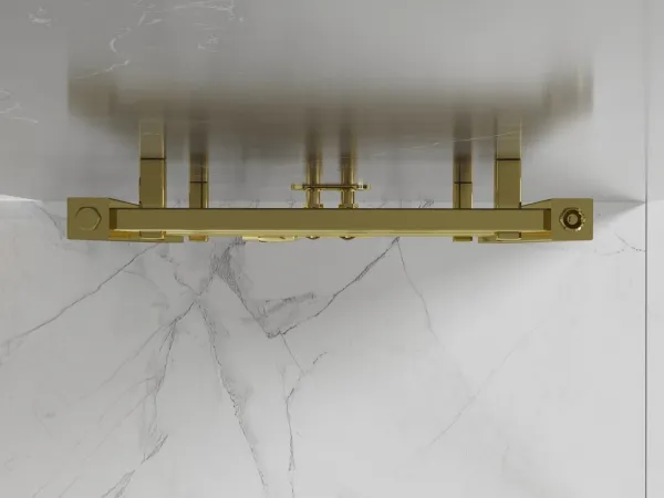 MEXEN - Plutón vykurovací rebrík/radiátor 1200 x 500 mm, 487 W, zlatá W106-1200-500-00-50
