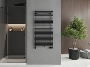 MEXEN - Sol vykurovací rebrík/radiátor 1200 x 600 mm, 658 W, čierna W125-1200-600-00-70