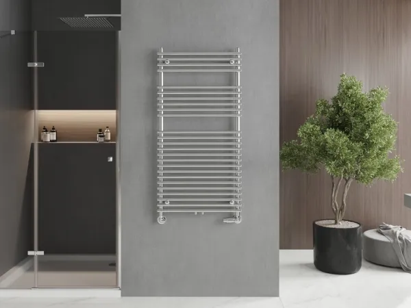 MEXEN - Sol vykurovací rebrík/radiátor 1200 x 600 mm, 520 W, chróm W125-1200-600-00-01