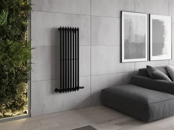 MEXEN - Atlanta vykurovací rebrík/radiátor 1200 x 405 mm, 646 W, čierny W211-1200-405-00-70