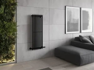 MEXEN - Atlanta vykurovací rebrík/radiátor 1200 x 405 mm, 646 W, čierny W211-1200-405-00-70