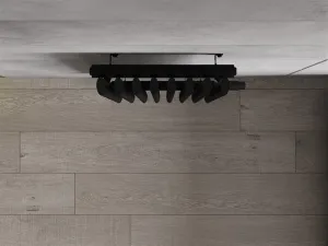 MEXEN - Atlanta vykurovací rebrík/radiátor 1200 x 405 mm, 646 W, čierny W211-1200-405-00-70