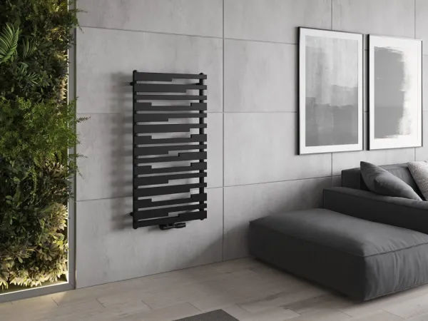 MEXEN - Provo vykurovací rebrík/radiátor 1125 x 600 mm, 799 W, čierny W209-1125-600-00-70