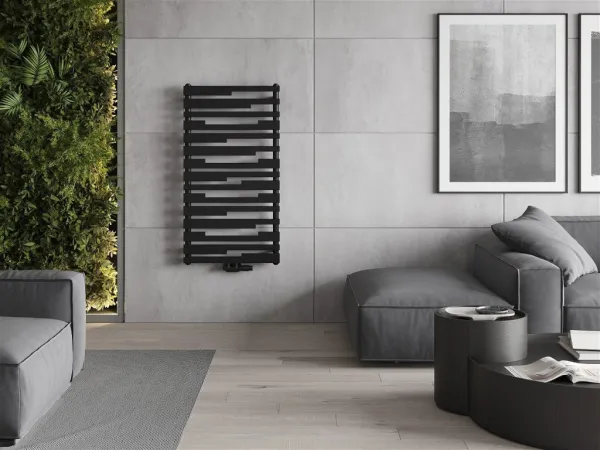 MEXEN - Provo vykurovací rebrík/radiátor 1125 x 600 mm, 799 W, čierny W209-1125-600-00-70