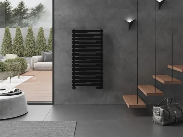 MEXEN - Provo vykurovací rebrík/radiátor 1125 x 600 mm, 799 W, čierny W209-1125-600-00-70