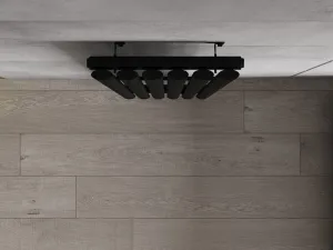 MEXEN - Oregon vykurovací rebrík/radiátor 1800 x 350 mm, 604 W, čierny W202-1800-350-00-70